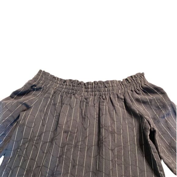 Lucky Brand Striped Long Sleeve Off Shoulder Top S EUC! - Picture 10 of 12